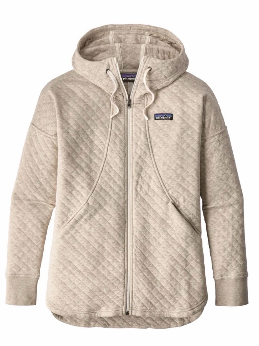 Patagonia Quilted Hooded Bomber Jacket - Cream